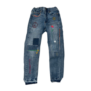 GAP Kids High Rise Slim Ankle Jeans - Blue